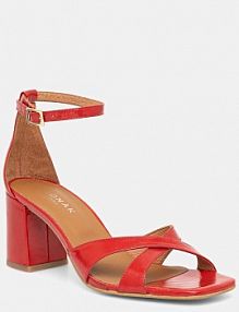 Sandały na obcasie Jonak  czerwone 3800055