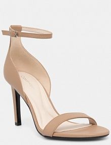 Sandały na obcasie Calvin Klein  brązowe HW0HW02337