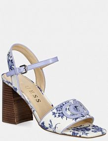 Sandały na obcasie Guess  białe FLJGA2.FAP03.