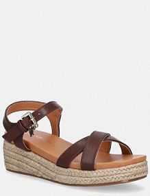 Sandały na obcasie U.S. Polo Assn.  brązowe ASTRID002W.5Y