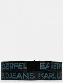 Pasek Karl Lagerfeld Jeans  czarny damski A1M33131