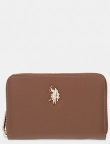 Portfel U.S. Polo Assn.  brązowy damski WEUJE8659WVP