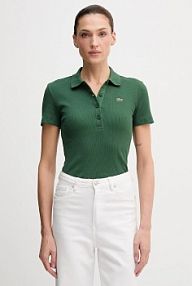 Koszulka polo Lacoste  zielona damska DF5377
