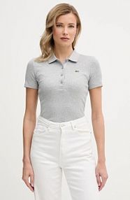 Koszulka polo Lacoste  szara damska DF5377