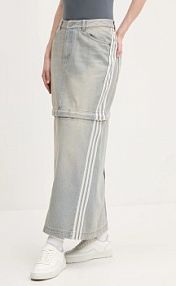 Spódnica jeansowa adidas Originals  niebieska JX9215