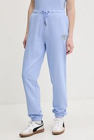 Spodnie dresowe Guess Jeans  niebieskie damskie W5RB63.K68I4