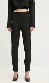 Spodnie eleganckie Moschino Jeans  czarne damskie 0302.3225