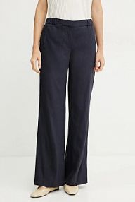 Spodnie eleganckie Boss  granatowe damskie 50540608