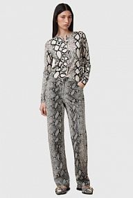 Spodnie skórzane AllSaints  multicolor W012TC