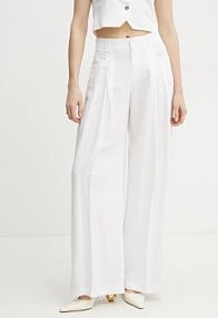 Spodnie eleganckie ERMANNO Firenze  białe damskie 56TP029ES1