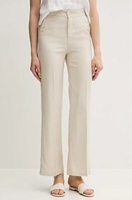 Spodnie eleganckie United Colors of Benetton  beżowe damskie 4T91DF099