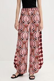 Spodnie eleganckie Farm Rio  różowe damskie 329097