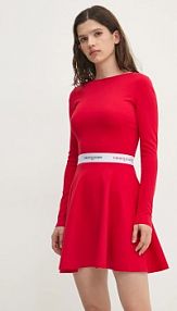 Sukienka Tommy Jeans  czerwona DW0DW19465