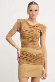 Sukienka pinko  beżowa 104872.A2GF