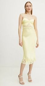 Sukienka ERMANNO Firenze  żółta 56TQ057EL1