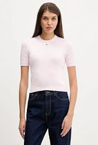 Sweter Tommy Jeans  różowy damski DW0DW19336