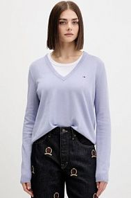 Sweter Tommy Jeans  niebieski damski DW0DW19888