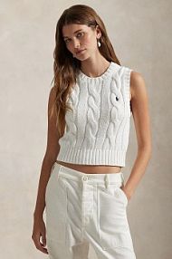 Sweter Polo Ralph Lauren  biały damski 211959295