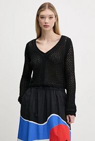 Sweter Desigual  czarny damski 25SWJF23