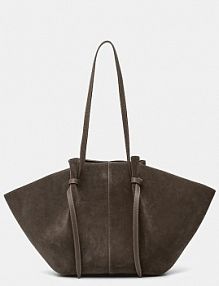 Torebka shopperka Yuzefi  brązowa YUZRS25.HB.LM