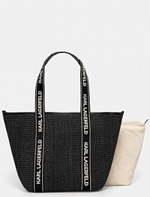 Torebka shopperka Karl Lagerfeld  czarna A1W46074