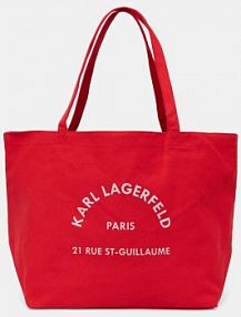 Torebka shopperka Karl Lagerfeld  czerwona A1W50006