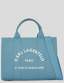 Torebka shopperka Karl Lagerfeld  niebieska A1W50010