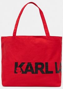 Torebka shopperka Karl Lagerfeld  czerwona A1W50060