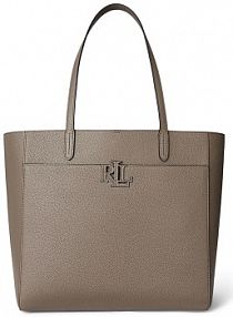 Torebka shopperka Lauren Ralph Lauren  brązowa 431960183