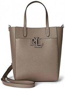 Torebka shopperka Lauren Ralph Lauren  brązowa 431966760