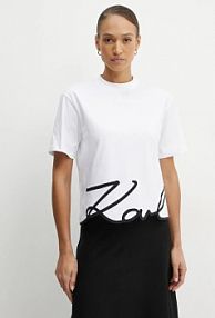 T-shirt Karl Lagerfeld  biały damski A1W17013