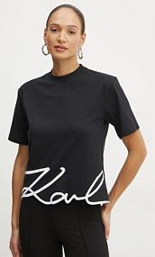 T-shirt Karl Lagerfeld  czarny damski A1W17013