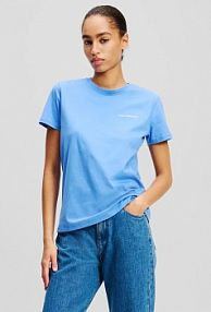 T-shirt Karl Lagerfeld  niebieski damski A1W17019