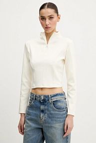 Longsleeve Converse  beżowy damski 10027392.A01