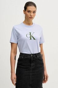 T-shirt Calvin Klein Jeans  niebieski damski LV047B865G