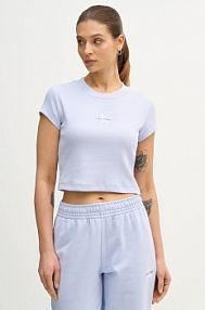 T-shirt Calvin Klein Jeans  niebieski damski LV047AB802