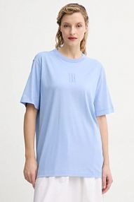 T-shirt By Malene Birger  niebieski damski 102472