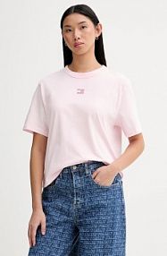T-shirt Tommy Jeans  różowy damski DW0DW22202