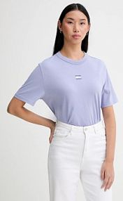 T-shirt Tommy Jeans  fioletowy damski DW0DW22202