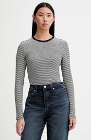 Longsleeve Tommy Jeans  czarny damski DW0DW17387