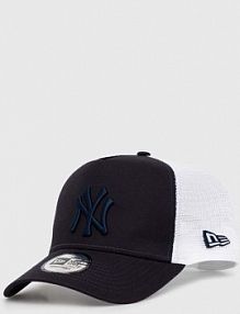 Czapka z daszkiem new era  granatowa damska 60435247