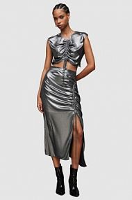 Spódnica AllSaints  szara WS058Z