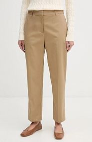 Spodnie eleganckie Tommy Hilfiger  beżowe damskie WW0WW40504