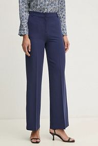 Spodnie eleganckie Sisley  granatowe damskie 4KVXLF02I