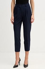 Spodnie eleganckie Sisley  granatowe damskie 4KVXL5CM7