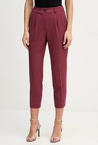 Spodnie eleganckie Sisley  bordowy damskie 4KVXL5CM7