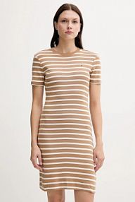 Sukienka Tommy Hilfiger  beżowa WW0WW42721