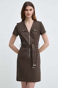 Sukienka Morgan  brązowa RISTI.ORGANIC