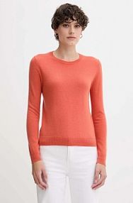 Sweter United Colors of Benetton  pomarańczowy damski 1002D1K01