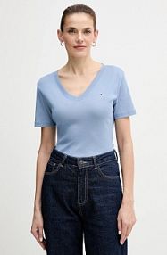 T-shirt Tommy Hilfiger  niebieski damski WW0WW40584